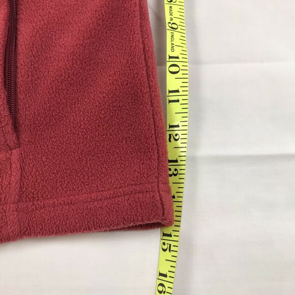 Vintage Columbia Womens Large Fleece Vest Full Zip Red Polyester Made Vietnam - Picture 7 of 9